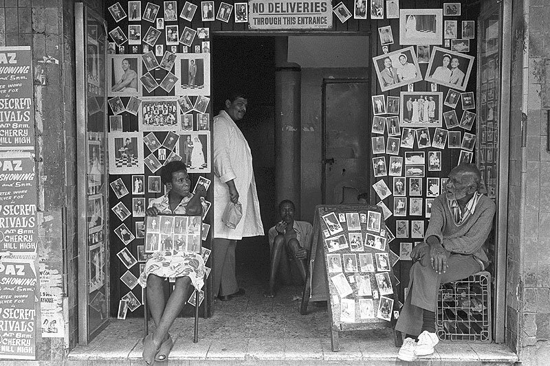 Touting for customers. Victoria street. 1979