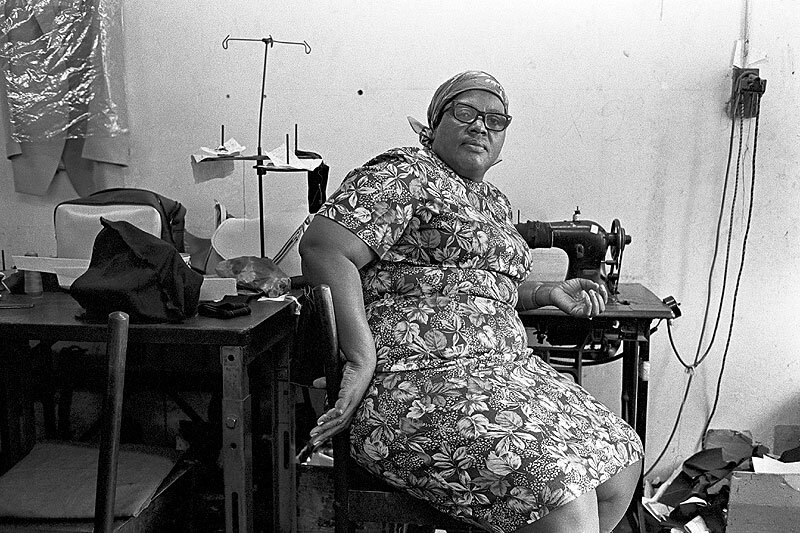 Florence Mkhize, ANC Women's League leader. Savelle street. 1981