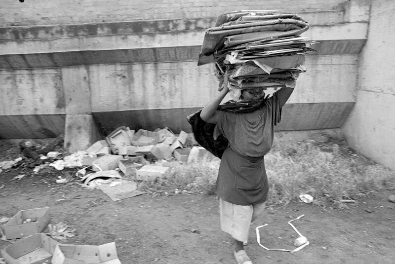 Scrap collector. Victoria street. 1984