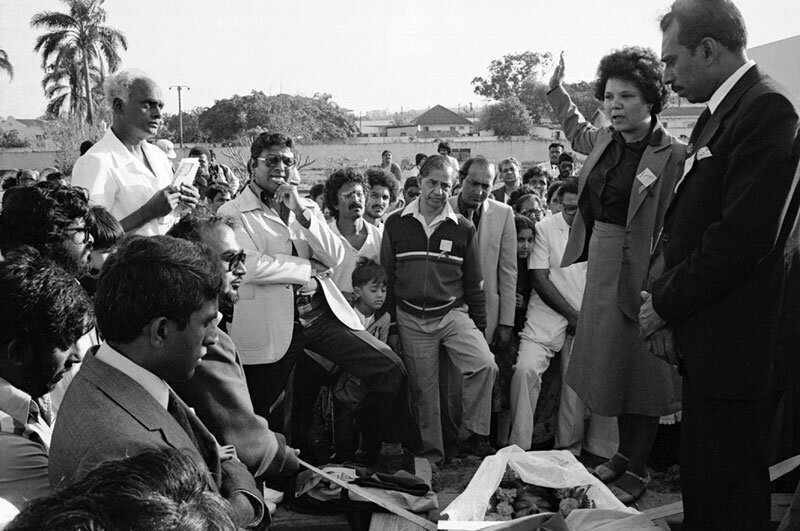 Funeral of Poomoney Moodley. Clarewood. 1982