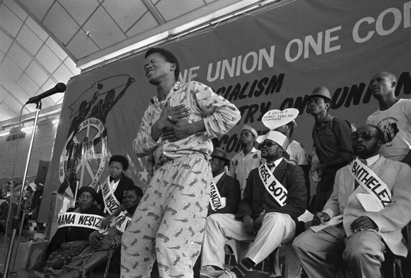 Trade union meeting. Cape Town