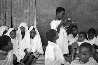 Bible reading. Shembe village
