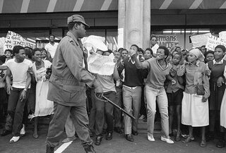 Student demonstrations. Lamontville High, Durban