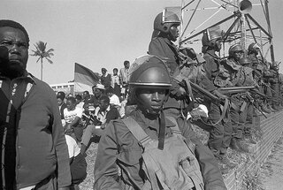 Inkatha rally to mark June 16th. Curries Fountain. 1986