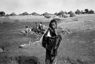 On the road to Lalibela