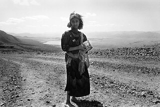 Child bride fetching water. Near Woldia